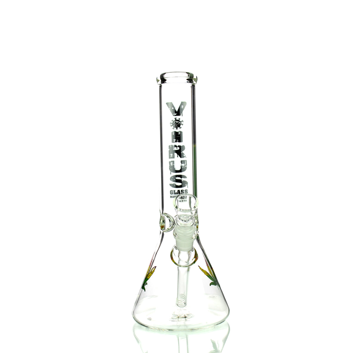12'' Beaker Virus American Made 5mm Glass