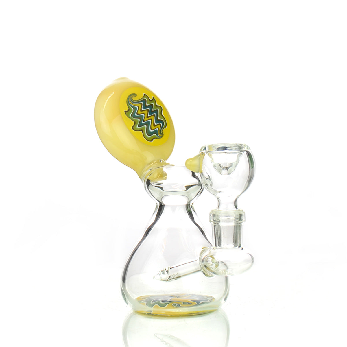 6'' Round Mouth Reversal Art WATER PIPE with 14mm Male Bowl