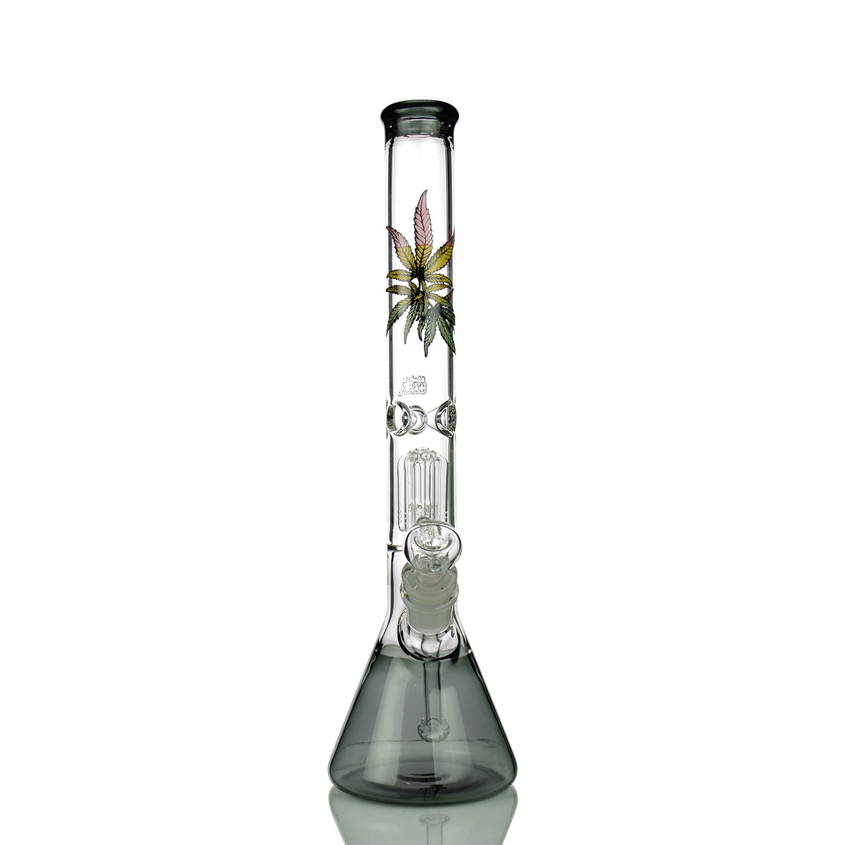 20'' Beaker with 18mm Bowl Down Stem MADE IN USA