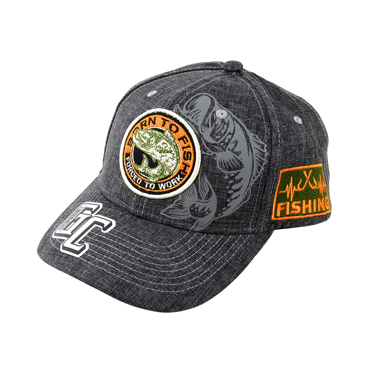 Snapback ''Born to Fishing'' HAT Embroidered