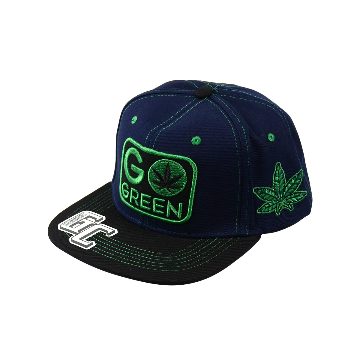 Snapback ''Go Green'' HAT Embroidered