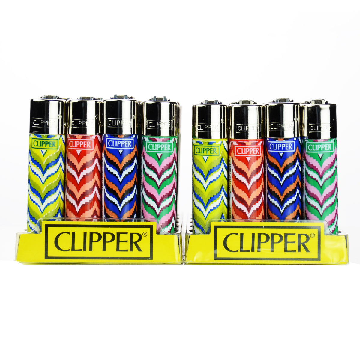 Mix Design Clipper LIGHTERs Flint LIGHTERs Display 48ct