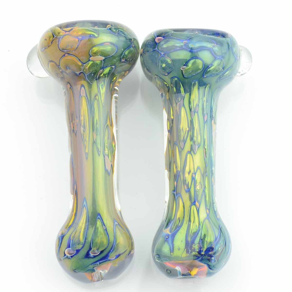 3'' CHILLUM DOUBLE GLASS FANCY HEAVY