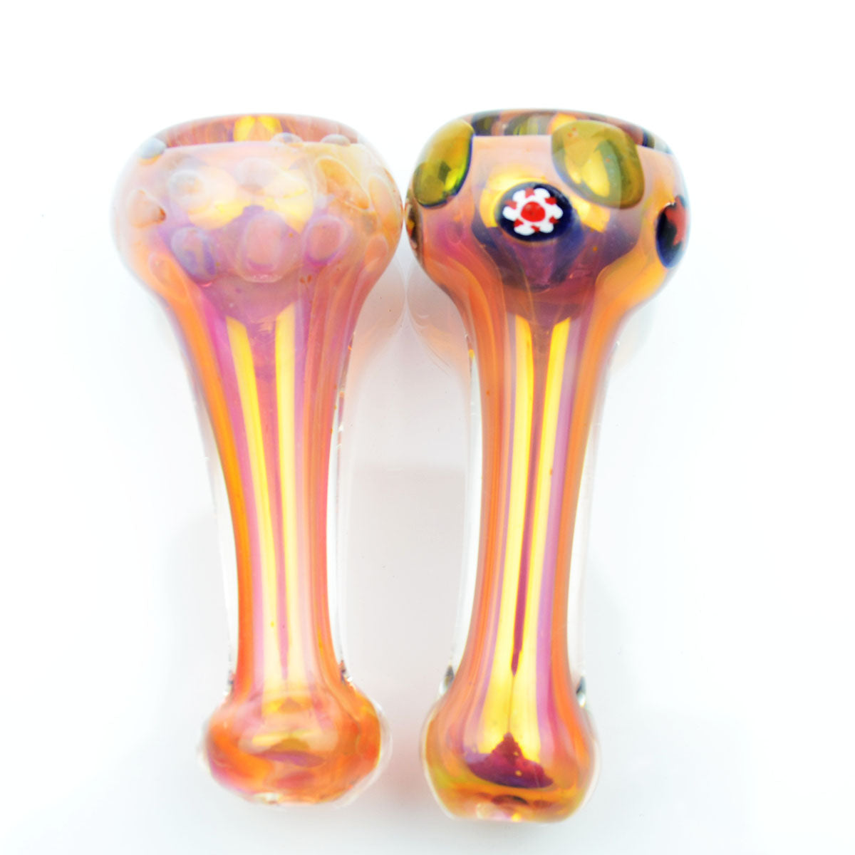 3'' GOLD Fumed Fancy Chillum Approx 45 Grams