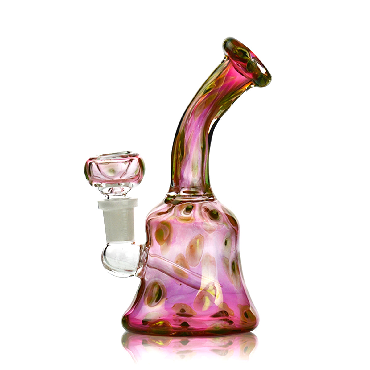 7'' Bong 24k GOLD Fumed 14mm Male Bowl Included APROX 210 Grams