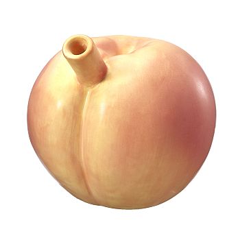 4'' Ceramic Peach Hand PIPE