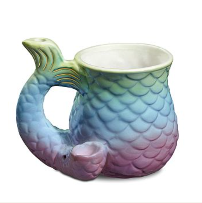 Ceramic Mermaid MUG Pipe