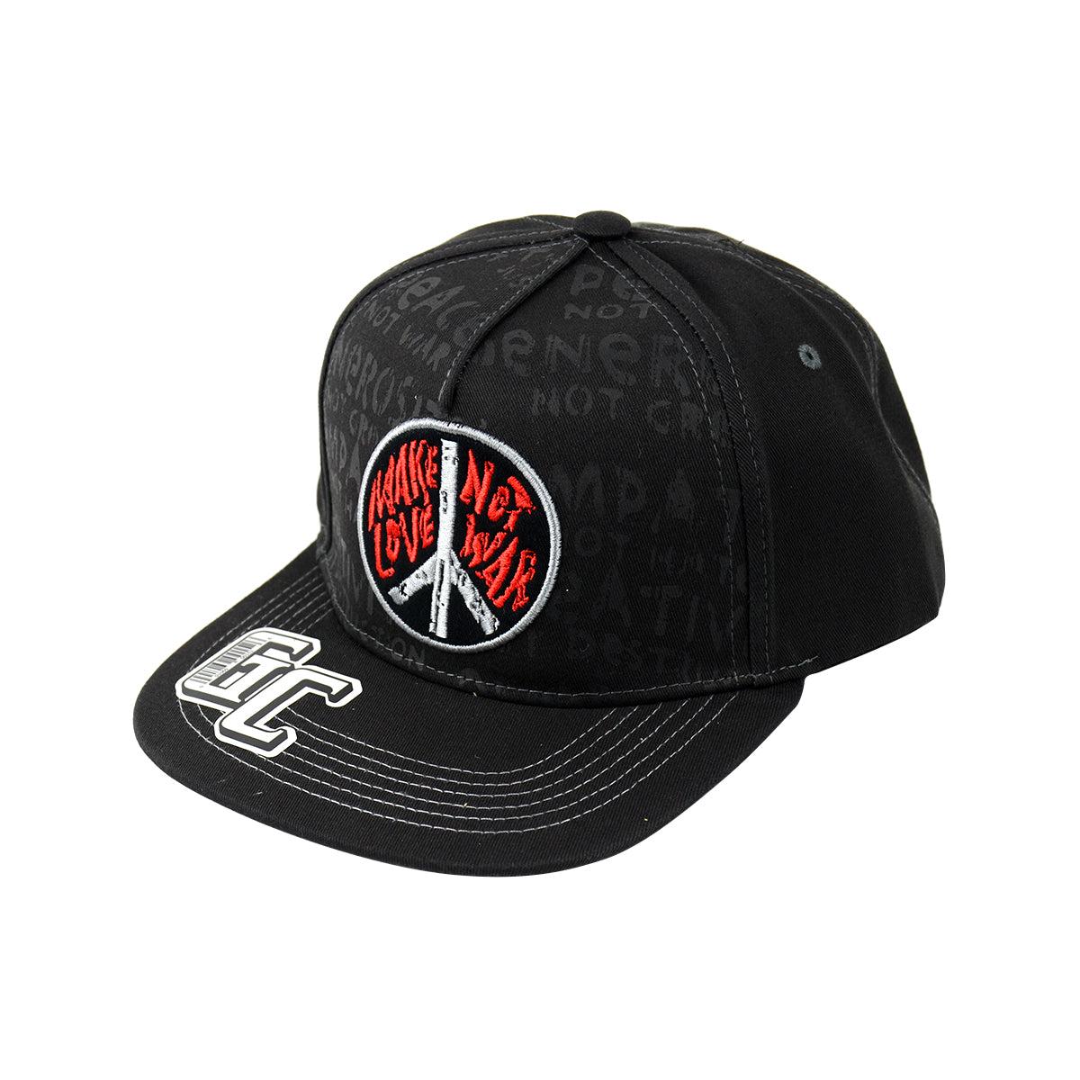 Snapback ''Make Love Not War'' HAT Embroidered