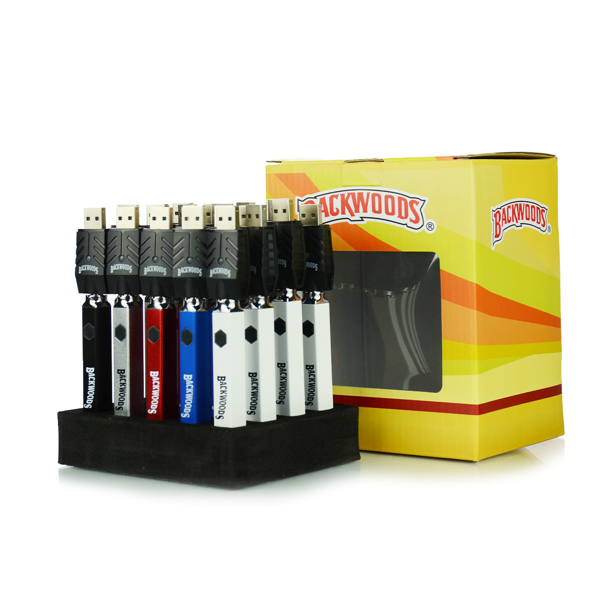 BATTERY Display 500 MAH 20 CT, 2 Click - Preheat Mode, Adjustable Voltage 3.2V-4.1V, More Power 20 S