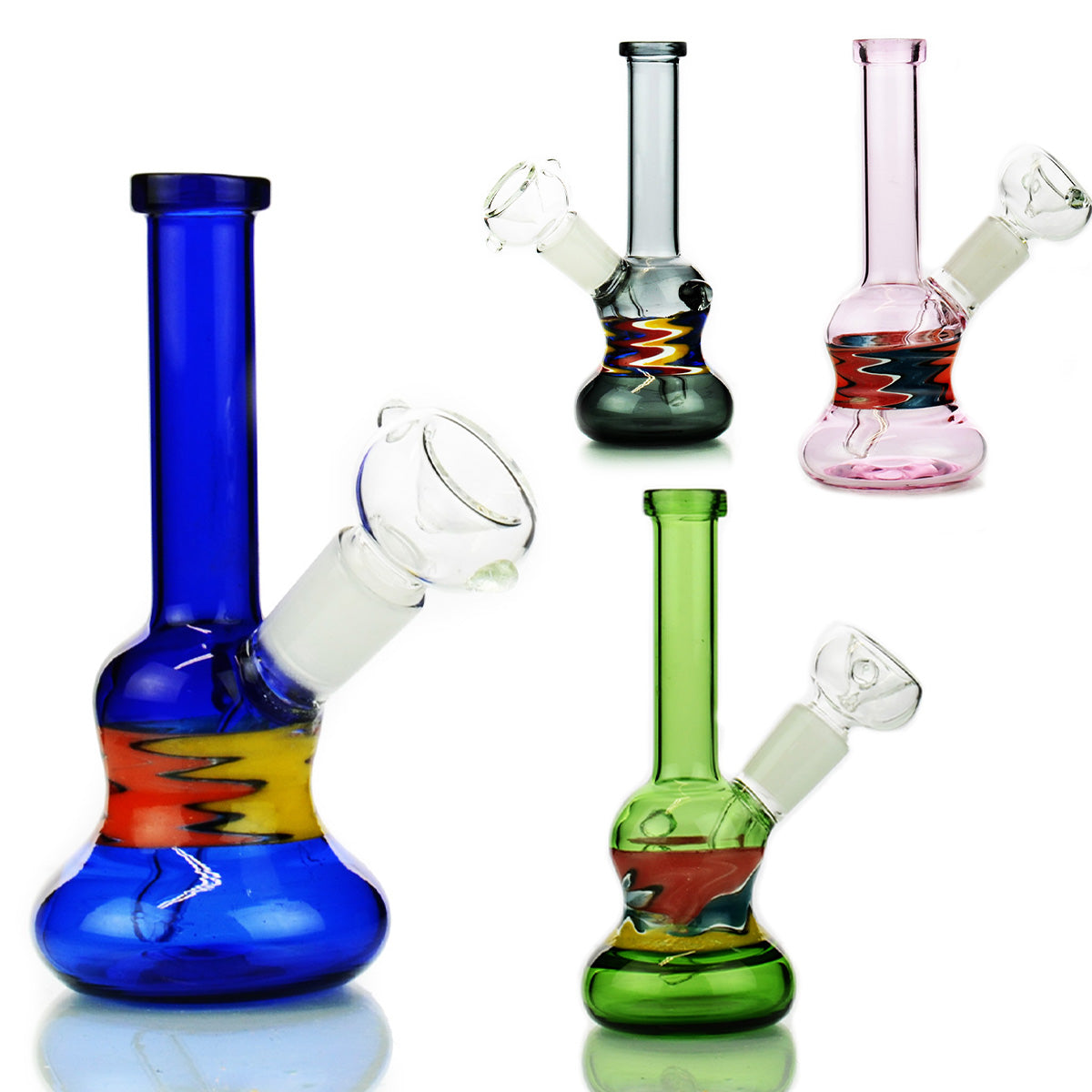 5'' Bong with Reversal STICKER and 14mm Male Bowl