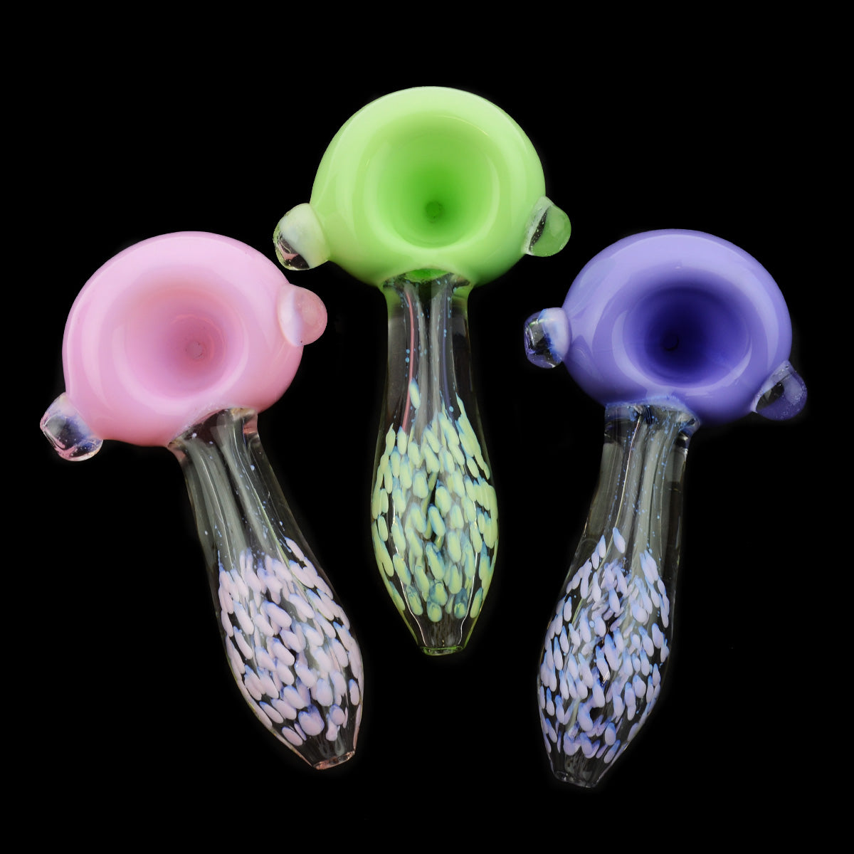 5'' American Slime Dot Art Hand PIPE Spoon