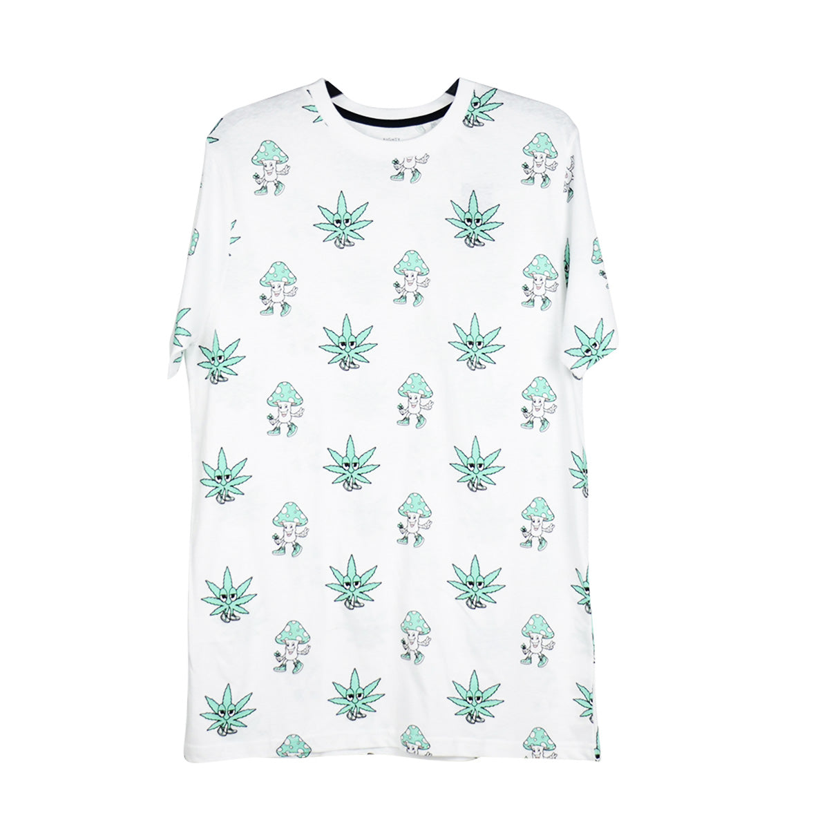 Mushroom Weed 100% Cotton T-SHIRT, Pack of 6 Units 1S, 2M, 2L, 1XL