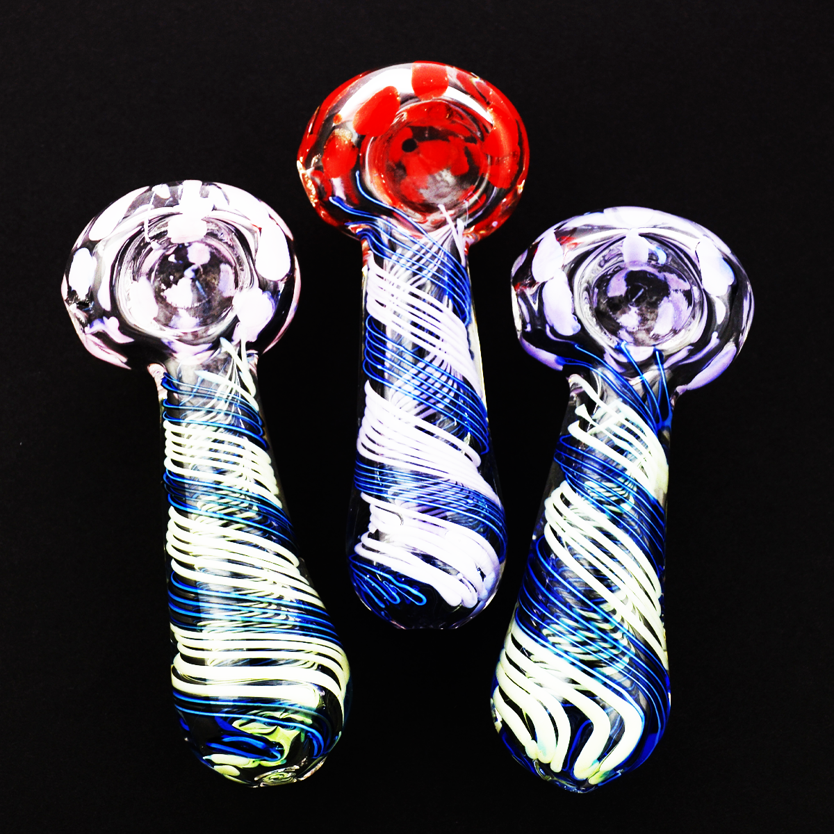 4.5'' Color SPIRAL Design Hand Pipe