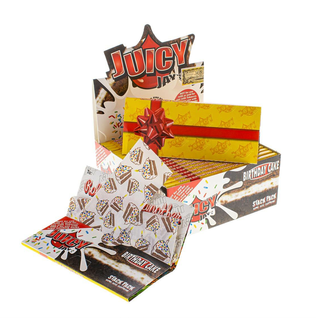 JUICY JAY'S KING SIZE SUPREME ROLLING PAPER, BIRTHDAY CAKE