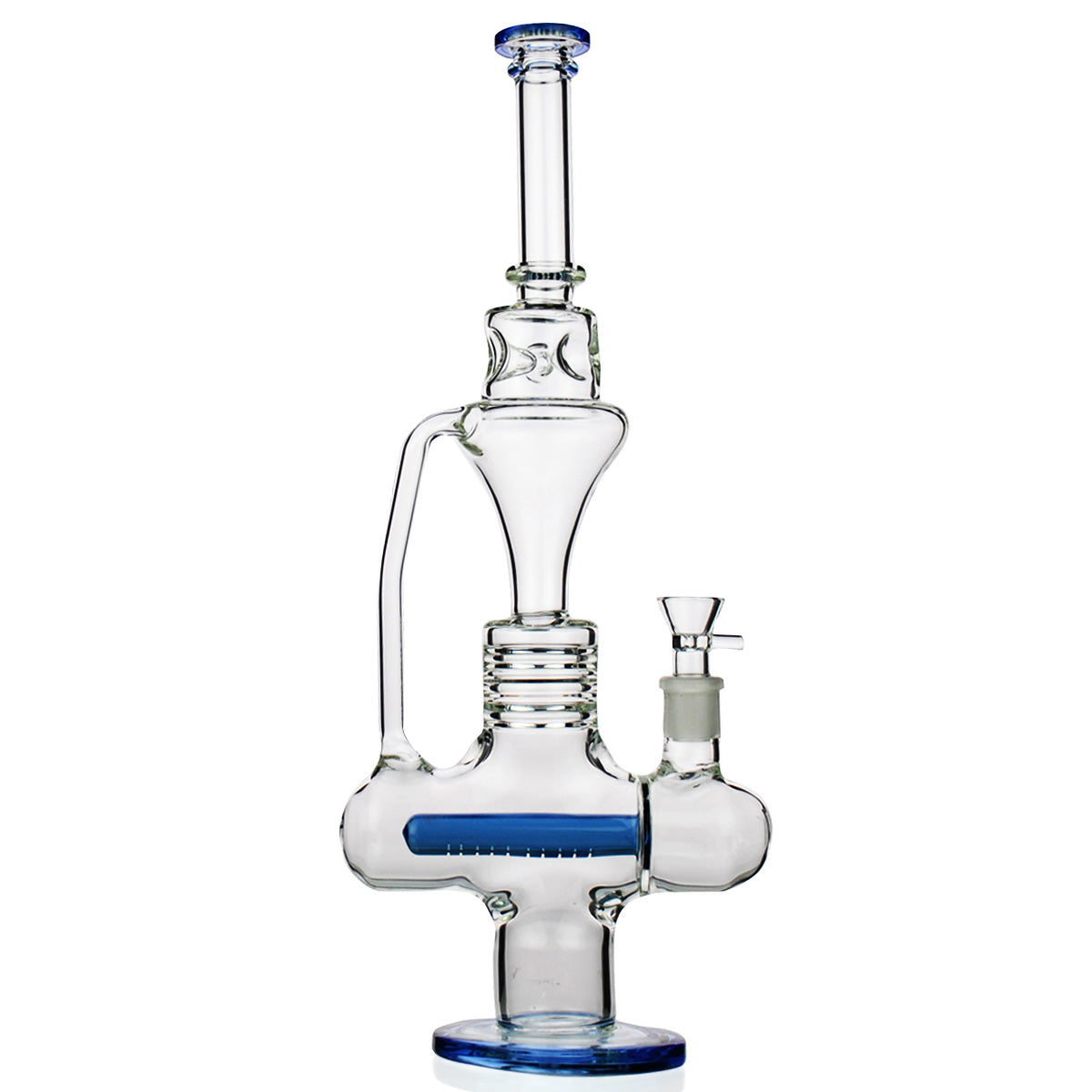 17'' Recycler Water PIPE L-Line Perc with 18mm Male Bowl