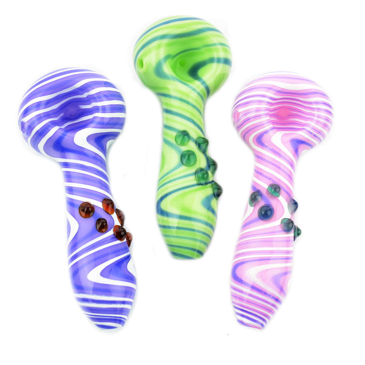 4.5'' American Slime Color Hand PIPE Zig Zag Art