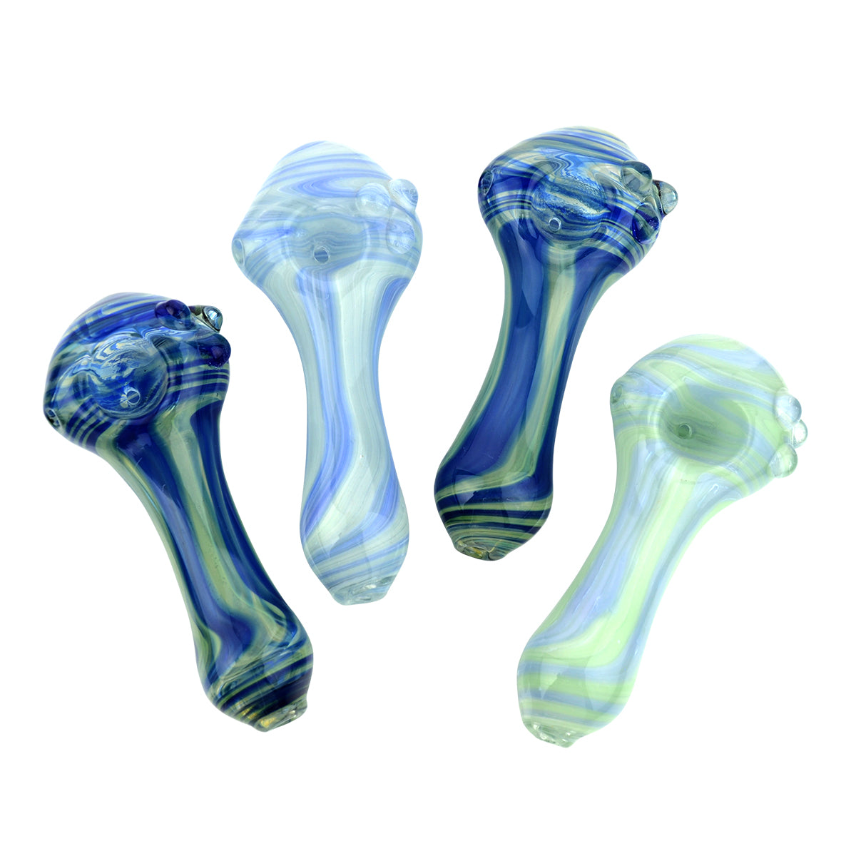 3.5'' Slime Outside Art spoon Hand PIPE Marble Design