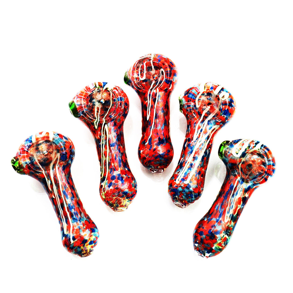 2.5'' Multi Color Frit Hand PIPE Spoon