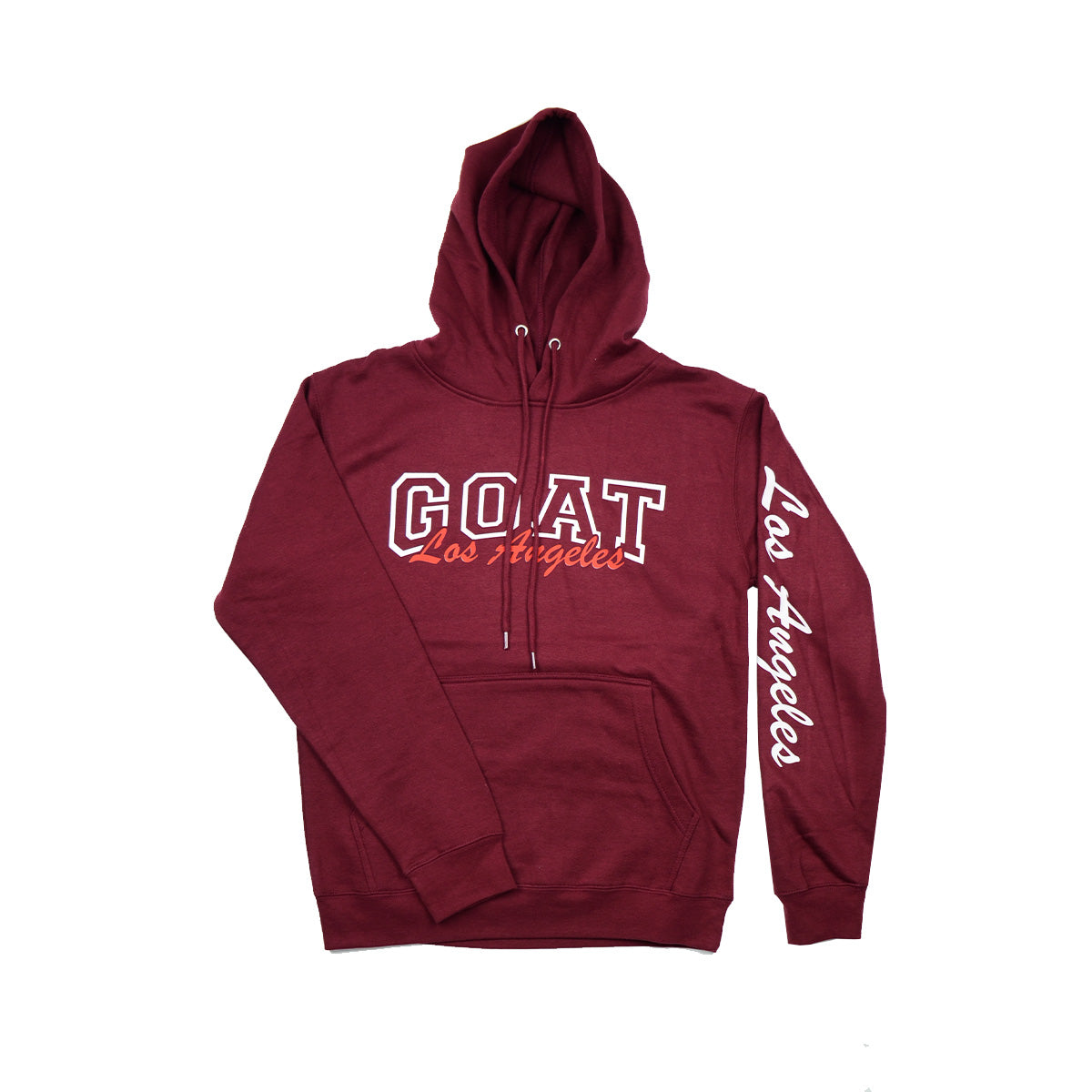 6 PIECES Pack of Burgundy Hoodie ''GOAT'' 1S-2M-2L-1XL