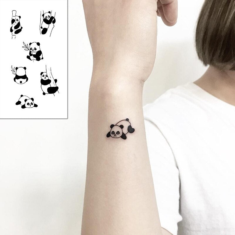 100 Small Panda Bear Leg Tattoo Design png  jpg 2023