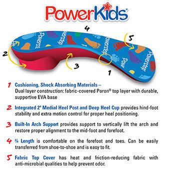 Powerstep PowerKids Pediatric Orthotic 