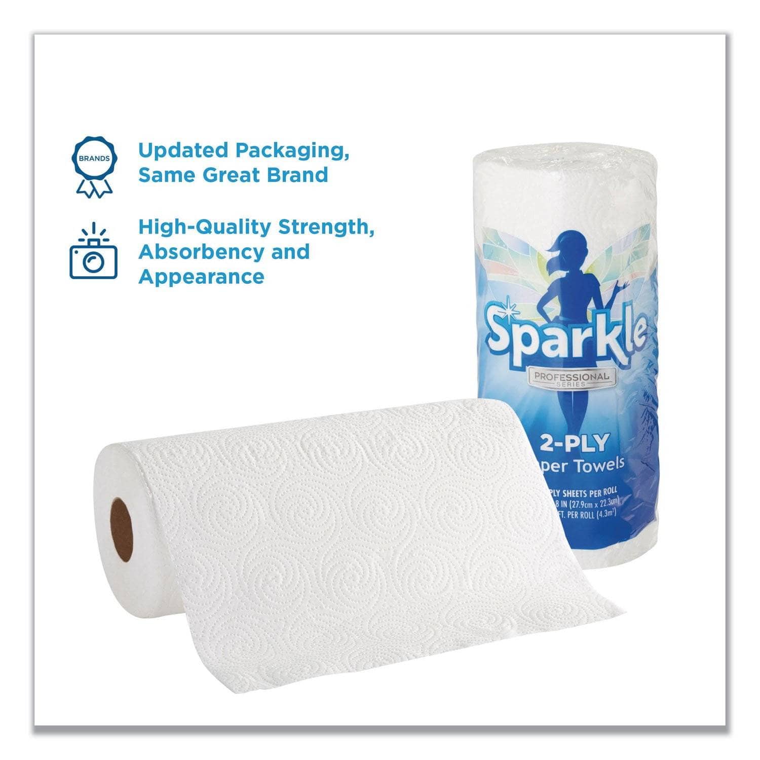 sparkle 2 ply paper towel