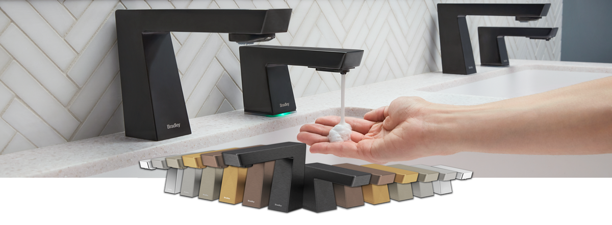 Touch-free Verge Matching Soap & Faucets