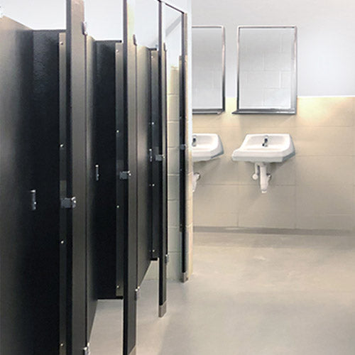 Solid Plastic Toilet Partitions | HDPE Plastic Bathroom