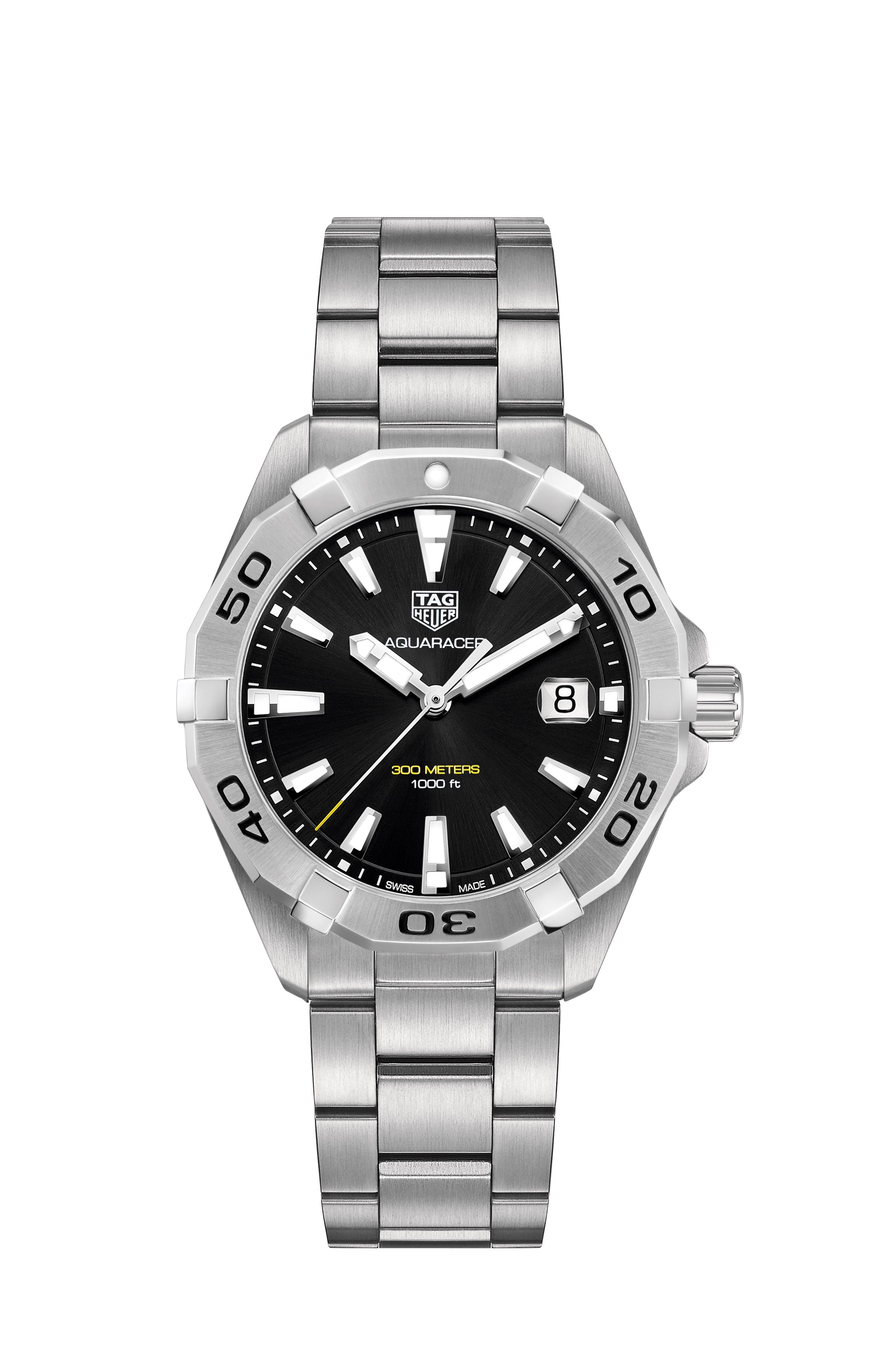 TAG Heuer Aquaracer Quartz (Black Dial / 41mm) – Hemsleys Jewellers