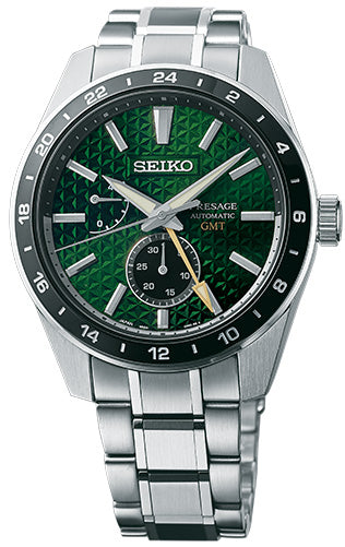 Seiko Presage Sharp Edged GMT SPB219 Automatic (Green Dial / 42mm) –  Hemsleys Jewellers