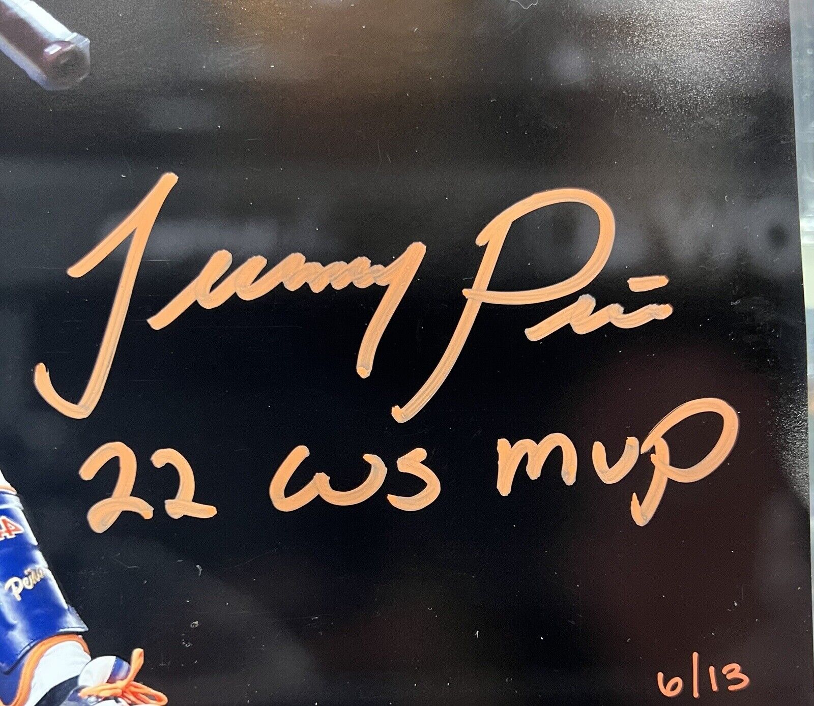 Jeremy Pena Autographed Signed Houston Astros MLB Baseball 11X14