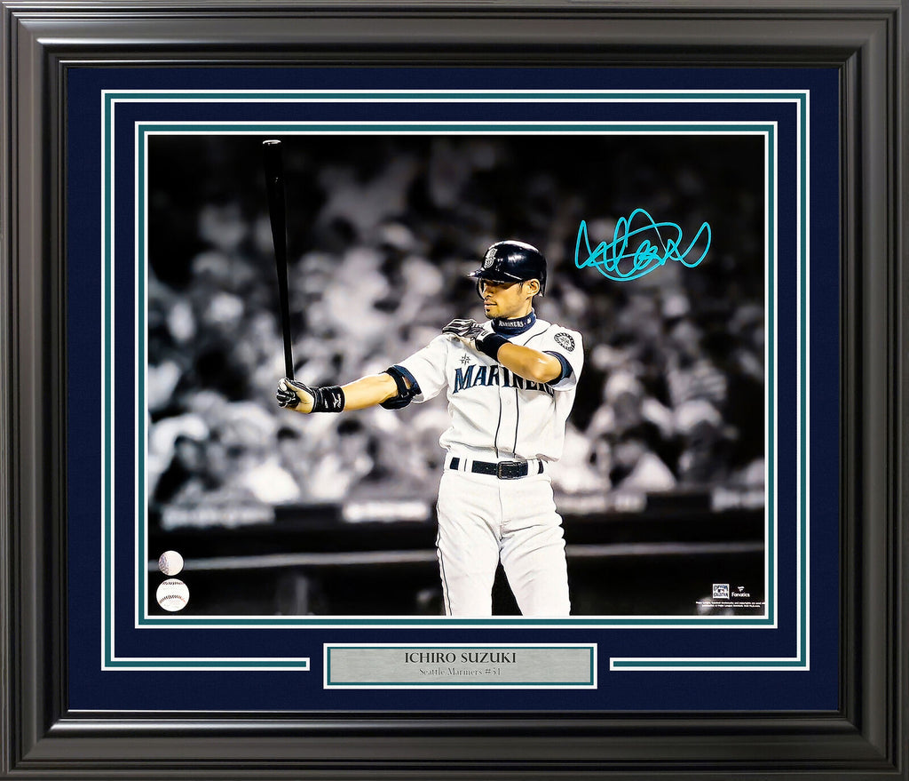 Framed Julio Rodriguez Seattle Mariners Autographed Navy Nike