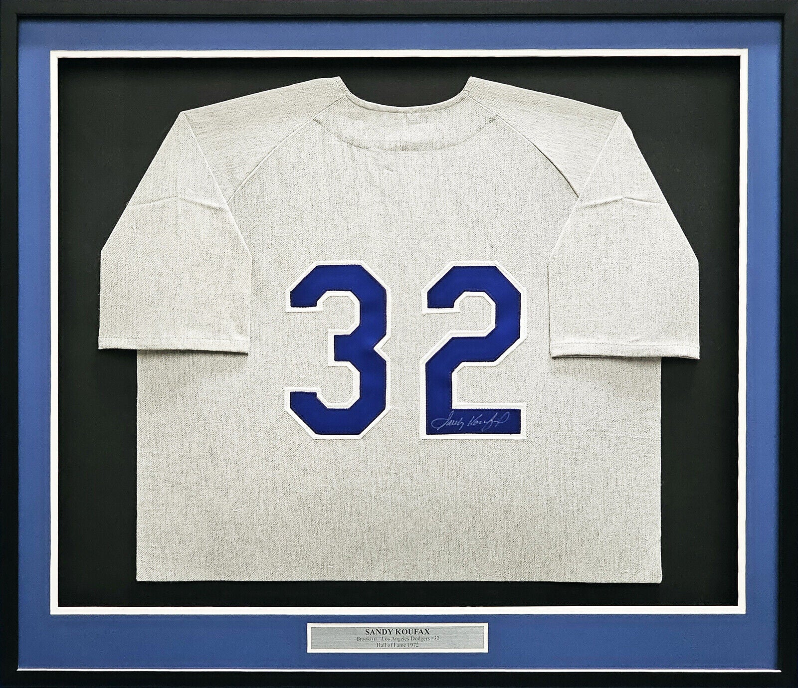 Jackie Robinson Replica Jersey Shadow Box from the Jack Clark Collection