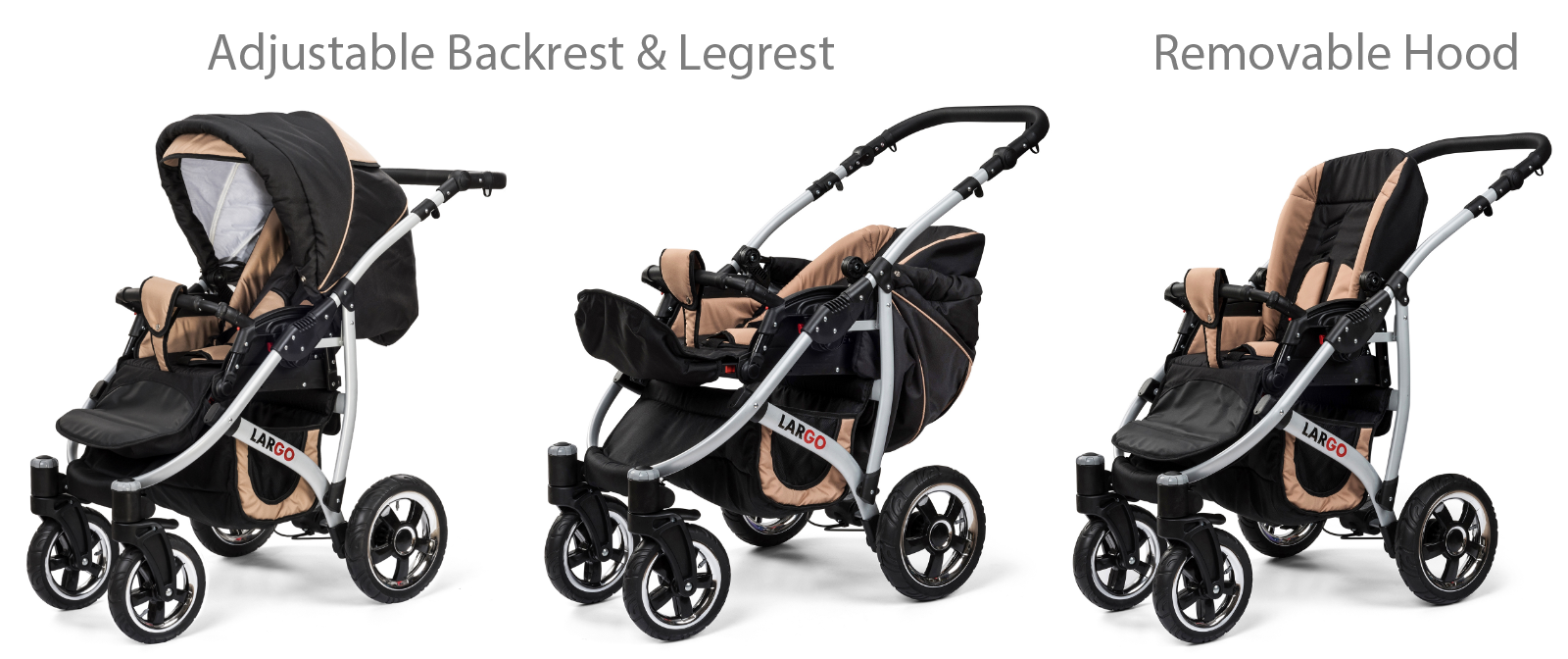 largo 3 in 1 pram