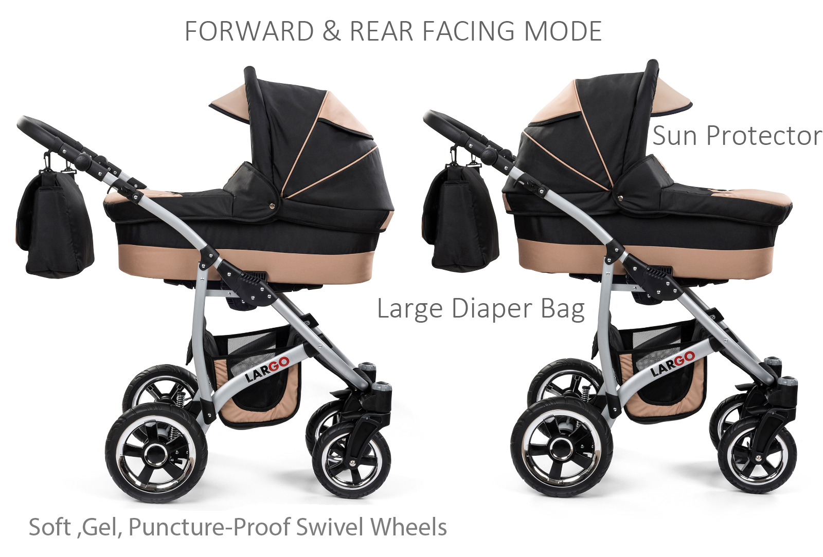 largo 3 in 1 pram