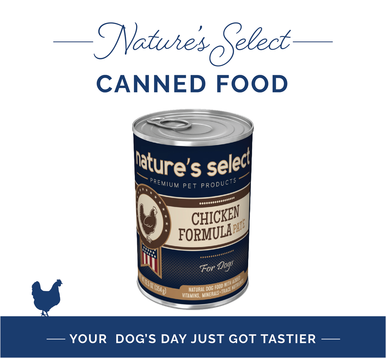 Nature's Select - Chicken Formula Paté - Canned Food For Dogs