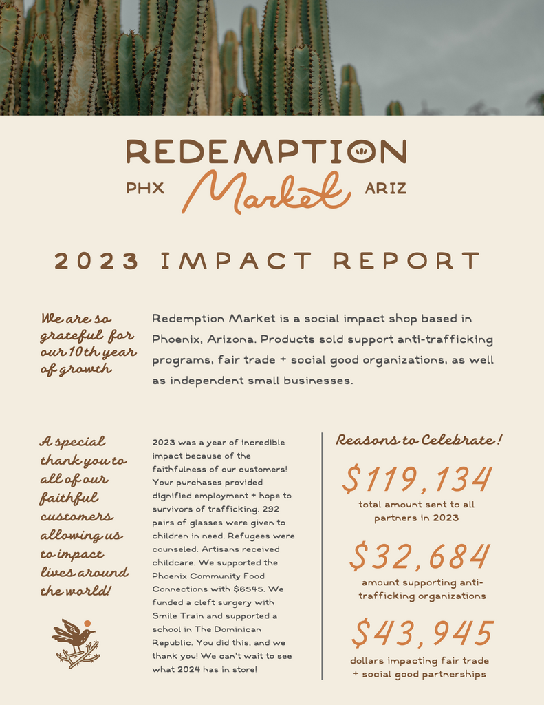 Redemption Market ethical social impact boutique