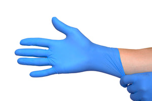 (EXTRA LARGE) Blue Nitrile Examination Gloves, Powder Free as low as $24.75/box