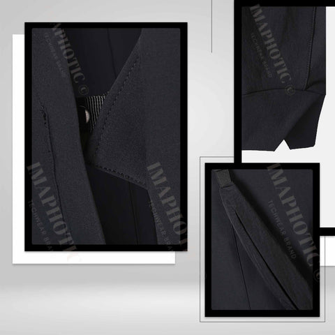 Tailored Black Cardigan Jacket