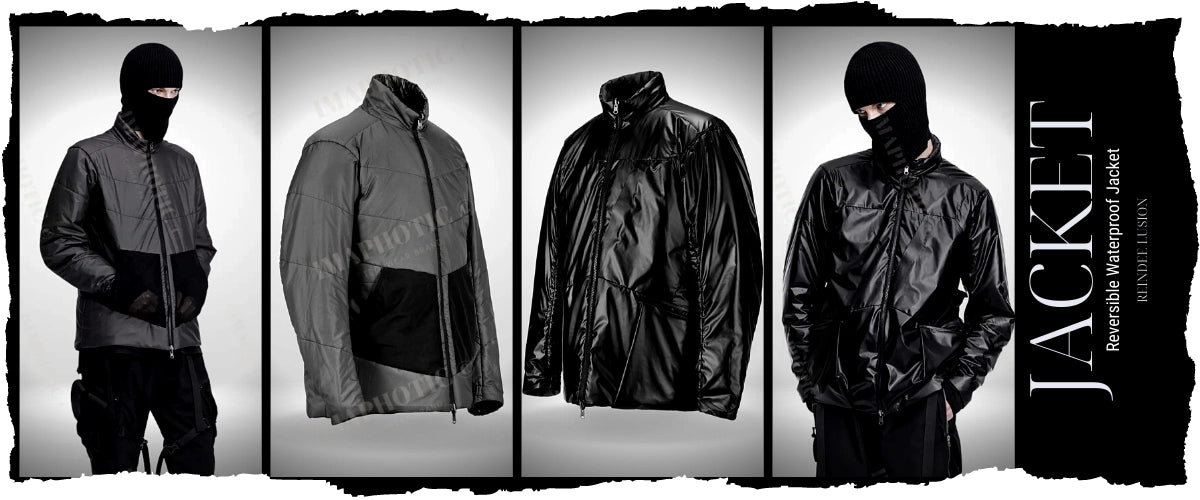 Veste imperméable réversible