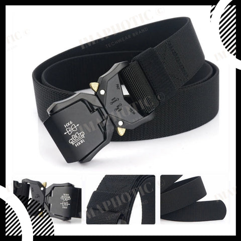 Ceinture Tactique en Nylon pour Hommes - Robuste & Fonctionnelle – Imaphotic