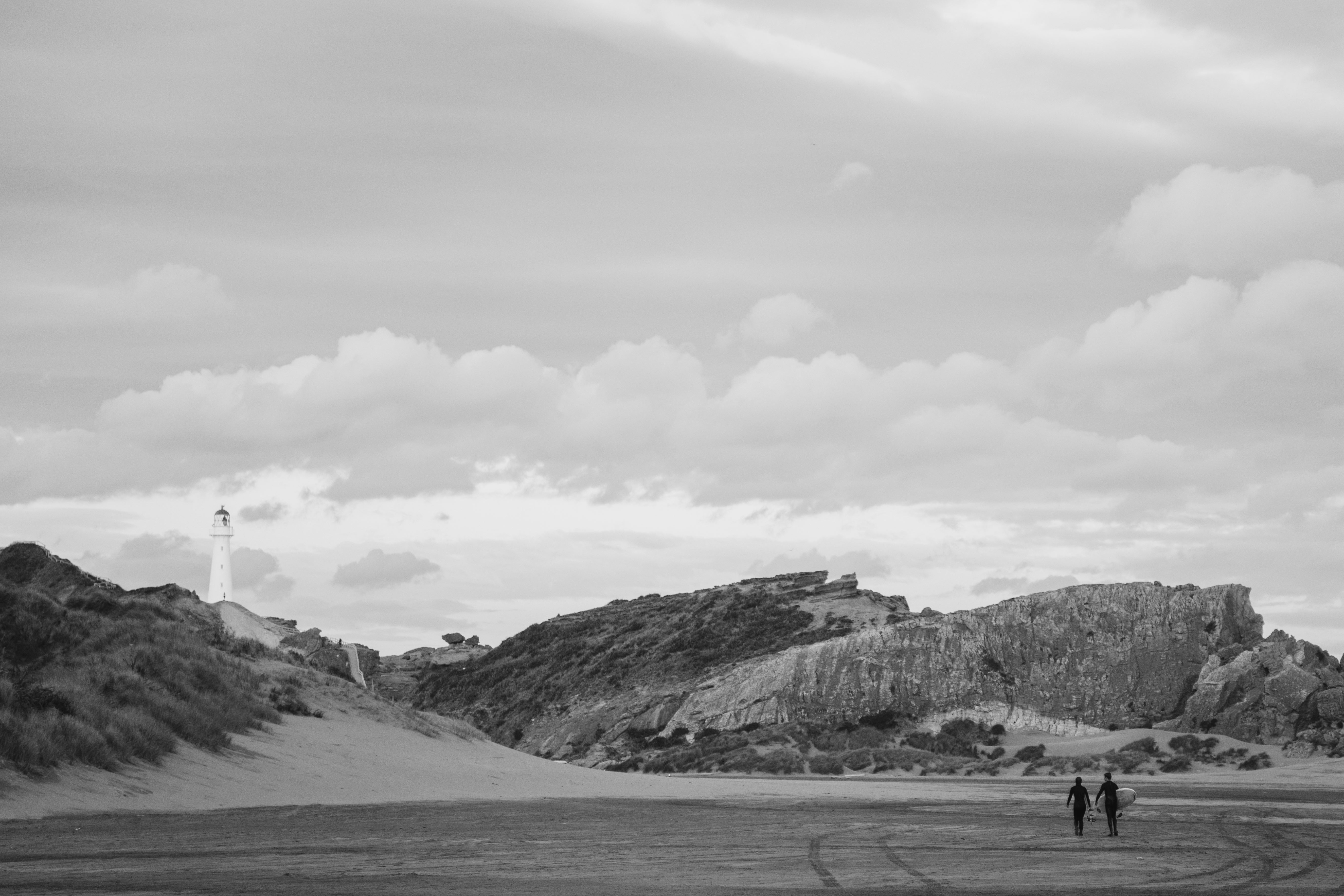 Castlepoint beach lighthouse