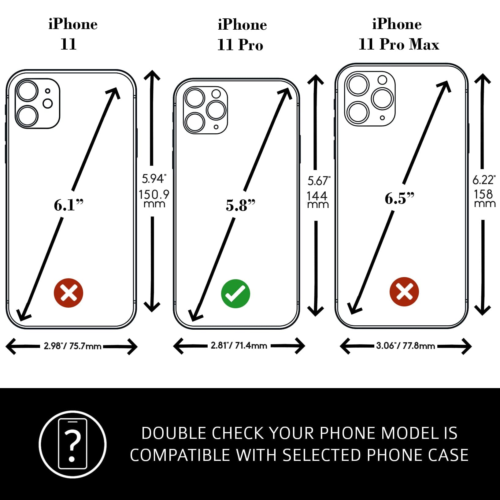iPhone 11 Pro Leather Case. Premium Slim Genuine Leather Stand Case/Co ...