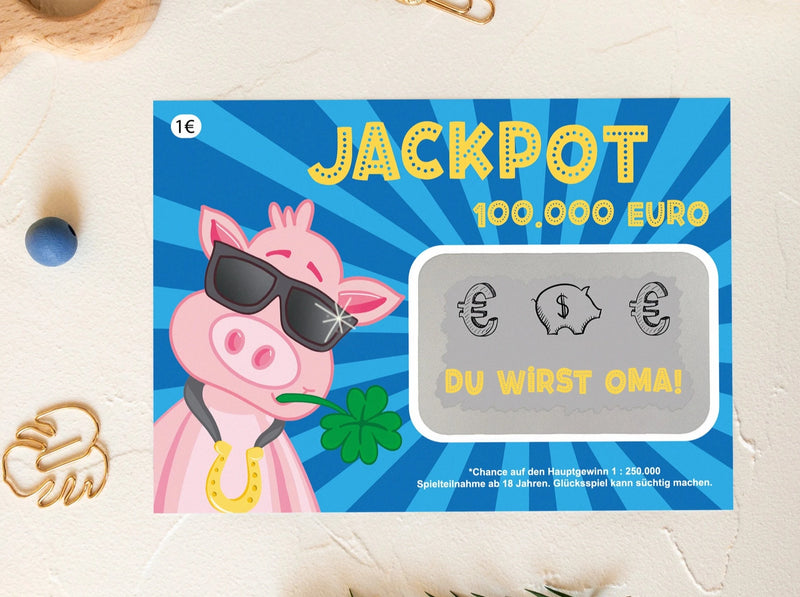 Du wirst Oma - Rubbelkarte Lotto