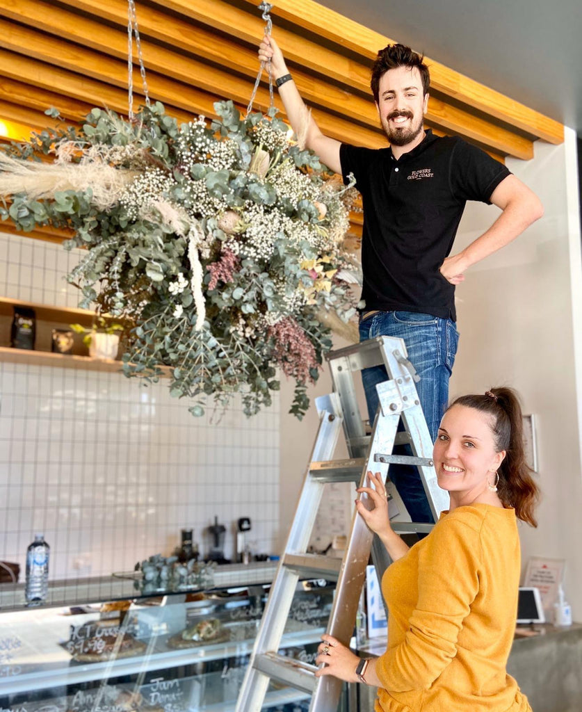 Hanging Flower Structures & Floral Installations