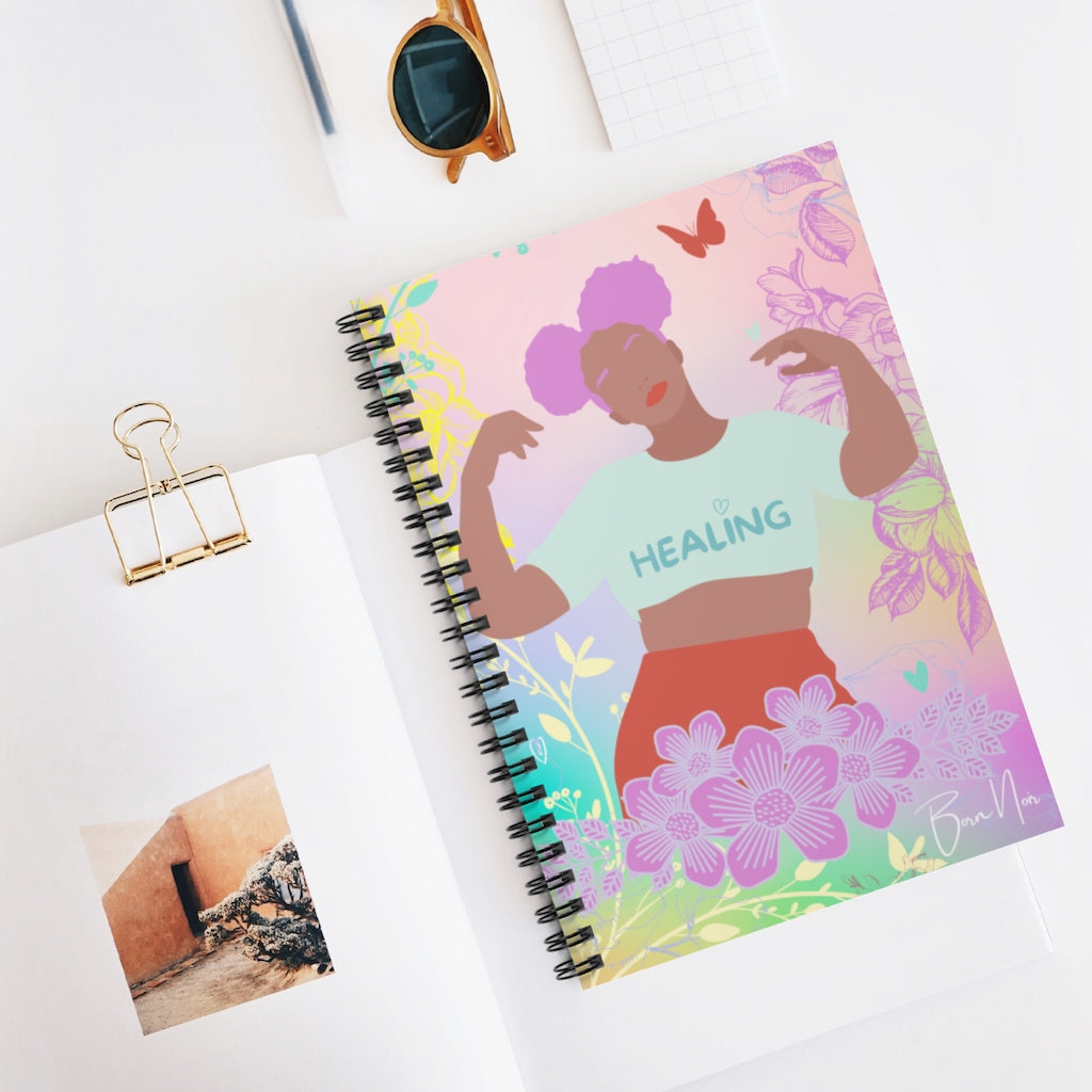 Healing Girl Era Hardcover Journal Matte, Journals for Women