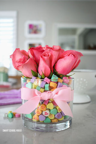 heart candy bouquet