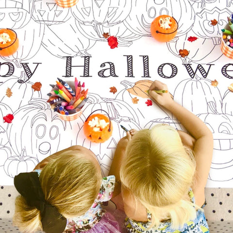 Halloween-Coloring-Tablecloth