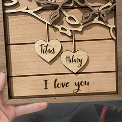 Wooden Name Sign romantic birthday gifts for husband