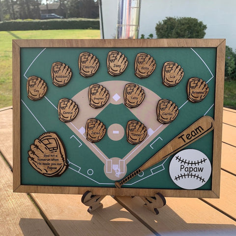 Meaningful and Customizable Gift for Baseball-loving Dad